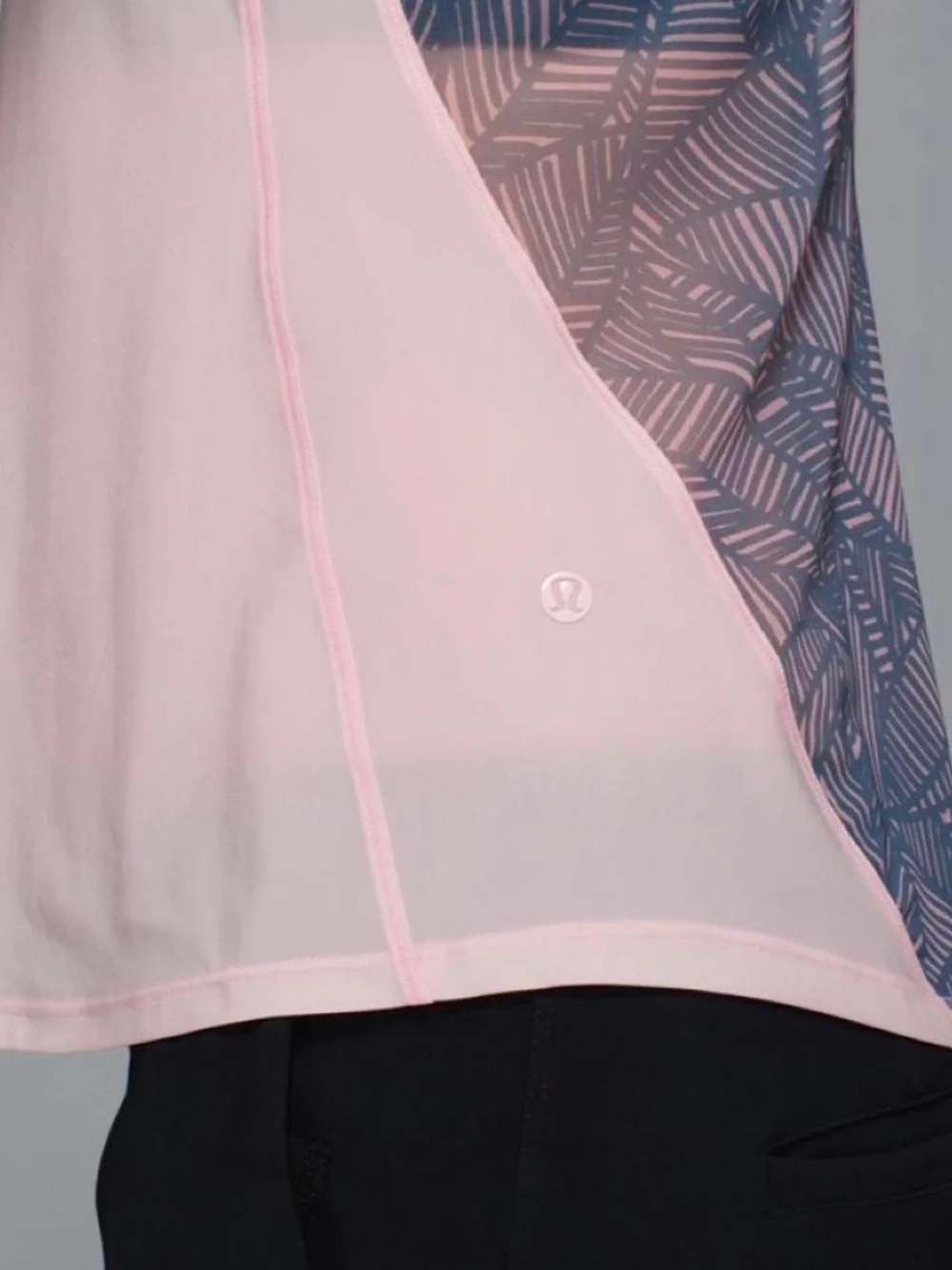Lululemon Cool To Street Tank Blush Quartz / Banana Leaf Sheer EUC